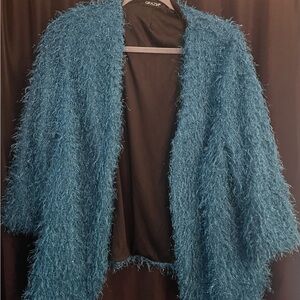 Teal Grazia Metallic Jacket